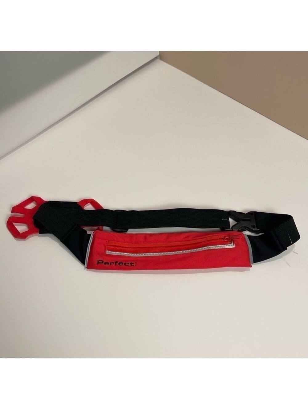 Perfect Red Running Belt Waist Fanny Pack Phone Holder Adjustable Fitness NEW